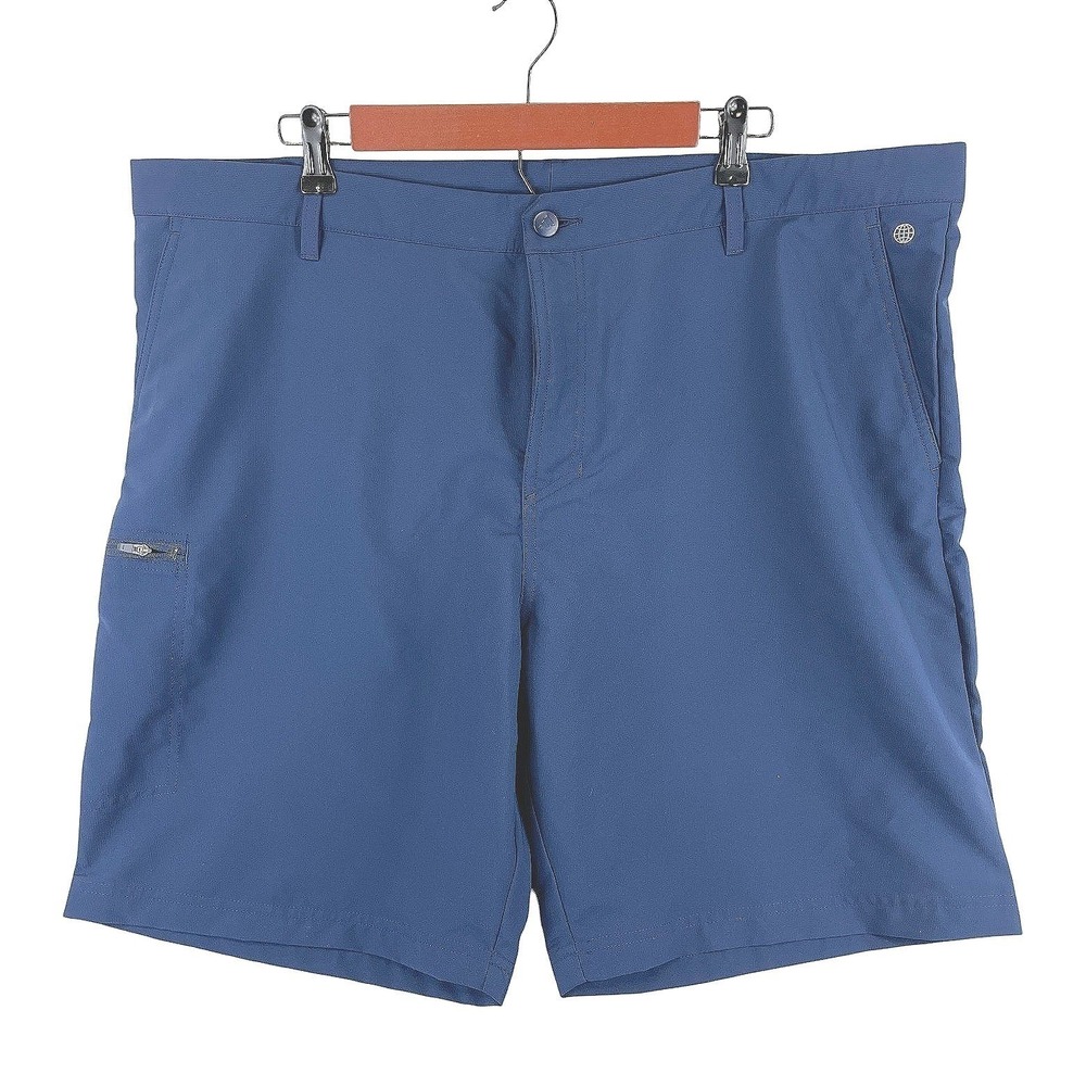 Adidas Golf Cargo Shorts Mens 42 Blue Stretch Lightweight Casual Athletic NWT